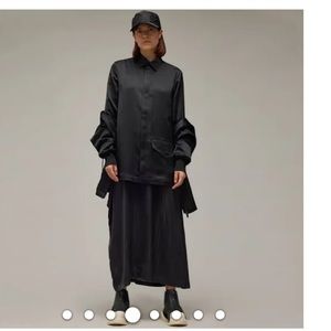 Y-3 Black Button long sleeve Shirt